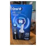 Oral b electric toothbrush. Box is ripped but its