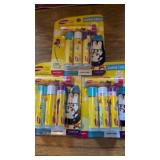 3 4packs asst flavor carmex lip balm plus