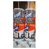 2- 55ct rolls of Scott original shop towels