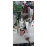 Holland house shot glasses , liquor decanters,