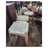 3 outdoor tables 15x15x18