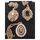 3 costume jewelry necklaces