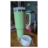 40 ounce tumbler with lid, straw, and base. Not