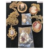 Mostly Cameo necklaces