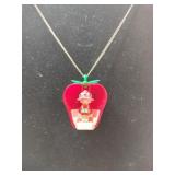 Vintage 1981 strawberry shortcake necklace