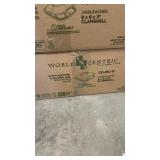 World centric TO-MC-9 unbleached 9x9x3 clamshells