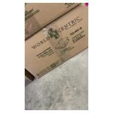 World centric TO-MC-9 unbleached 9x9x3 clamshells