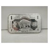 Buffalo .999 troy ounce silver bar