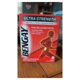 4 bengay pain relief patches. Large size. Doesnt