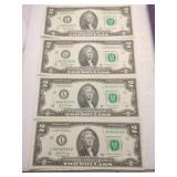 4 2017 2$ bills
