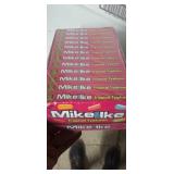 Flat of 12 theatre size boxes of Mike and Ike