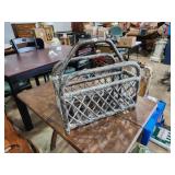 Bamboo magazine rack 14x10x15