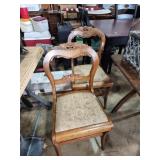 2 upholstered dining room table chairs 15x15x30