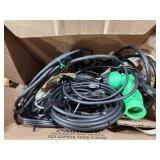 Cords, cables, TV, stereo
