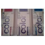 3- 300ct plastic stick cotton swabs (colors will
