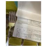 Community Silverplate w/original 1954 receipt,