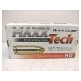 Maxx Tech 9mm Luger 124 gr FMJ 50 rounds