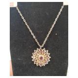Vintage rhinestone necklace unmarked