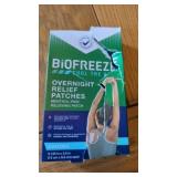 Biofreeze overnight patches. Box is messed up but