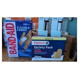 2 packs of bandages and peppermint essential oils