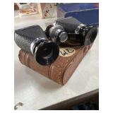 Ofuna binoculars 3x10ï¿½ Coatod in leather case,