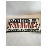 9-1/2 in x 19 in heavy duty metal NHRA sign