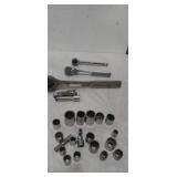 Craftsman sockets and socket wrenchs, 3 wrenchs,