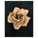 Art Deco Rose brooch marked Giovanni