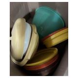 Mix of vintage Tupperware