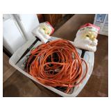 Extension cord and Christmas lights
