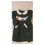 Vintage little girl Christmas dress size 24