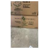 World centric TO-MC-9 unbleached 9x9x3 clamshells