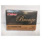 PMC bronze 223 Remington FMJ-BT 55 grain 20