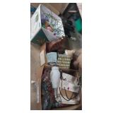 Fruit lights, candle  lanterns , bird houses and