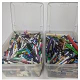 2 Sterlite TOTES With over 1000+ Ink Pens !!