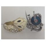 2 Awesome Snake Rings Costume Jewelry