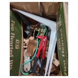Shelf brackets, tools, riveter
