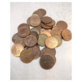 37 Canadian pennies
