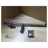 Expandable Slingshot with Laser Sight and Clay