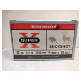 Winchester super X 12 gauge buckshot 5 shells