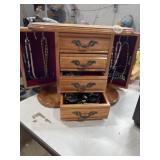 Jewelry box and contents 10 x 12