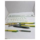 John Deere rulers, pens, pencil and more