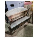 Gas fireplace heater with heating bricks 24x8x24