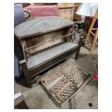 Gas fireplace heater with heating bricks 24x8x24