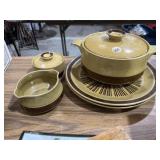 Canoe Stoneware dishes and platters set