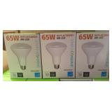 6- 65watt uses 8watt replacement led bulbs