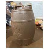 Dog n Suds barrel 1/2 full of pennies, total