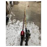 Pair of Shakespeare fishing poles