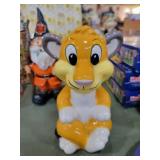 1997 ceramic lion cub bank, promotional item