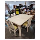 Dining room table with four chairs 48x36